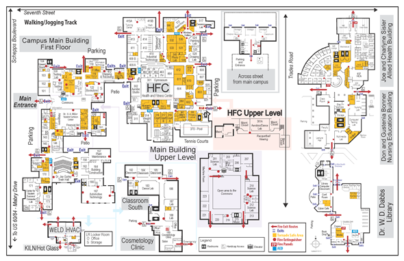 Map of the CCC Campus