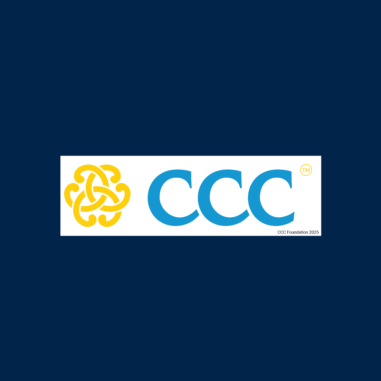 CCC Logo with rings Sticker