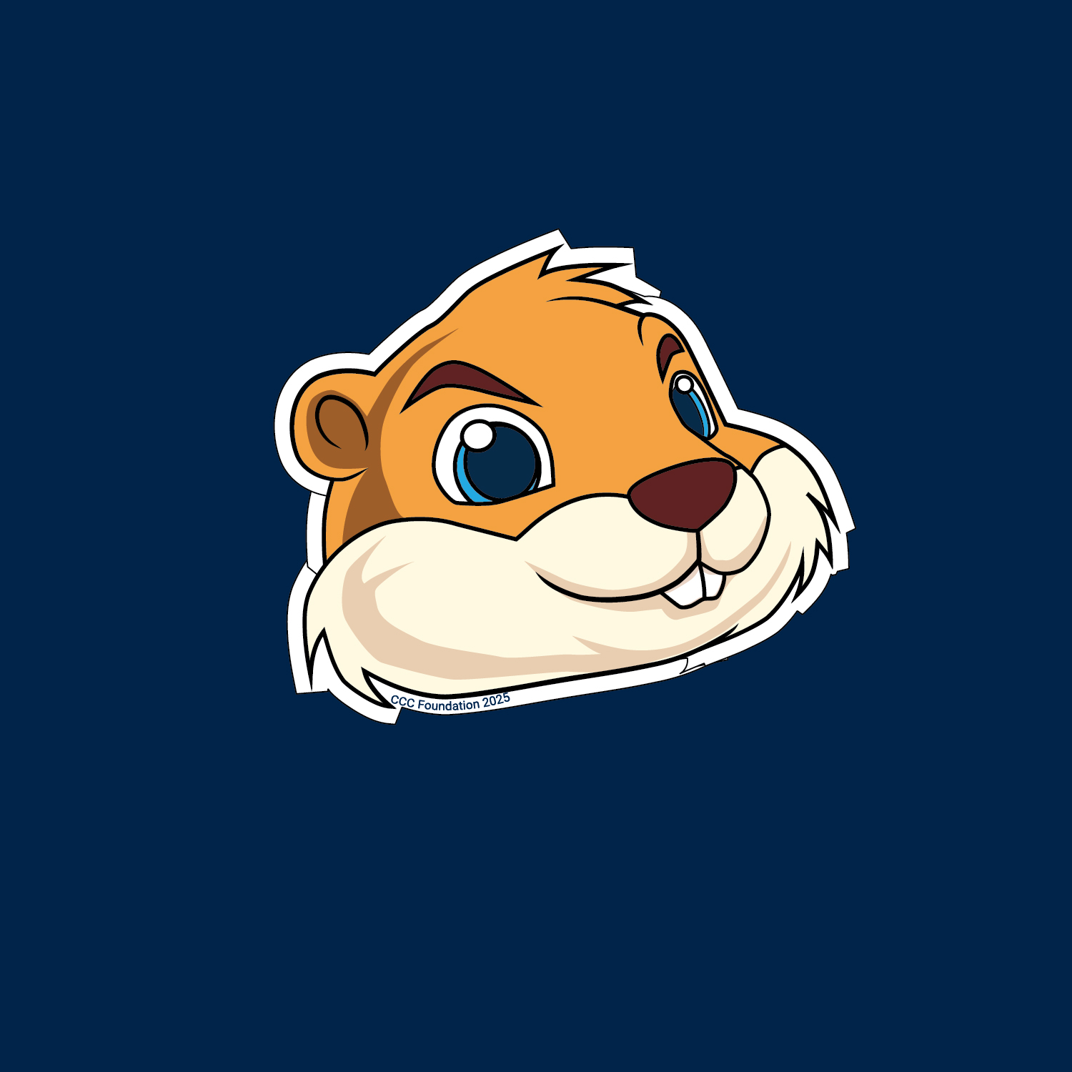 Dug Face Sticker