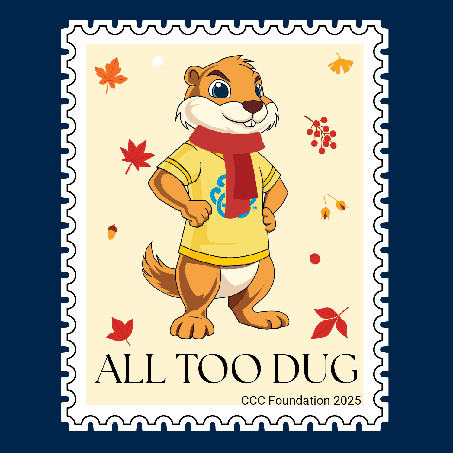 All Too Dug Sticker