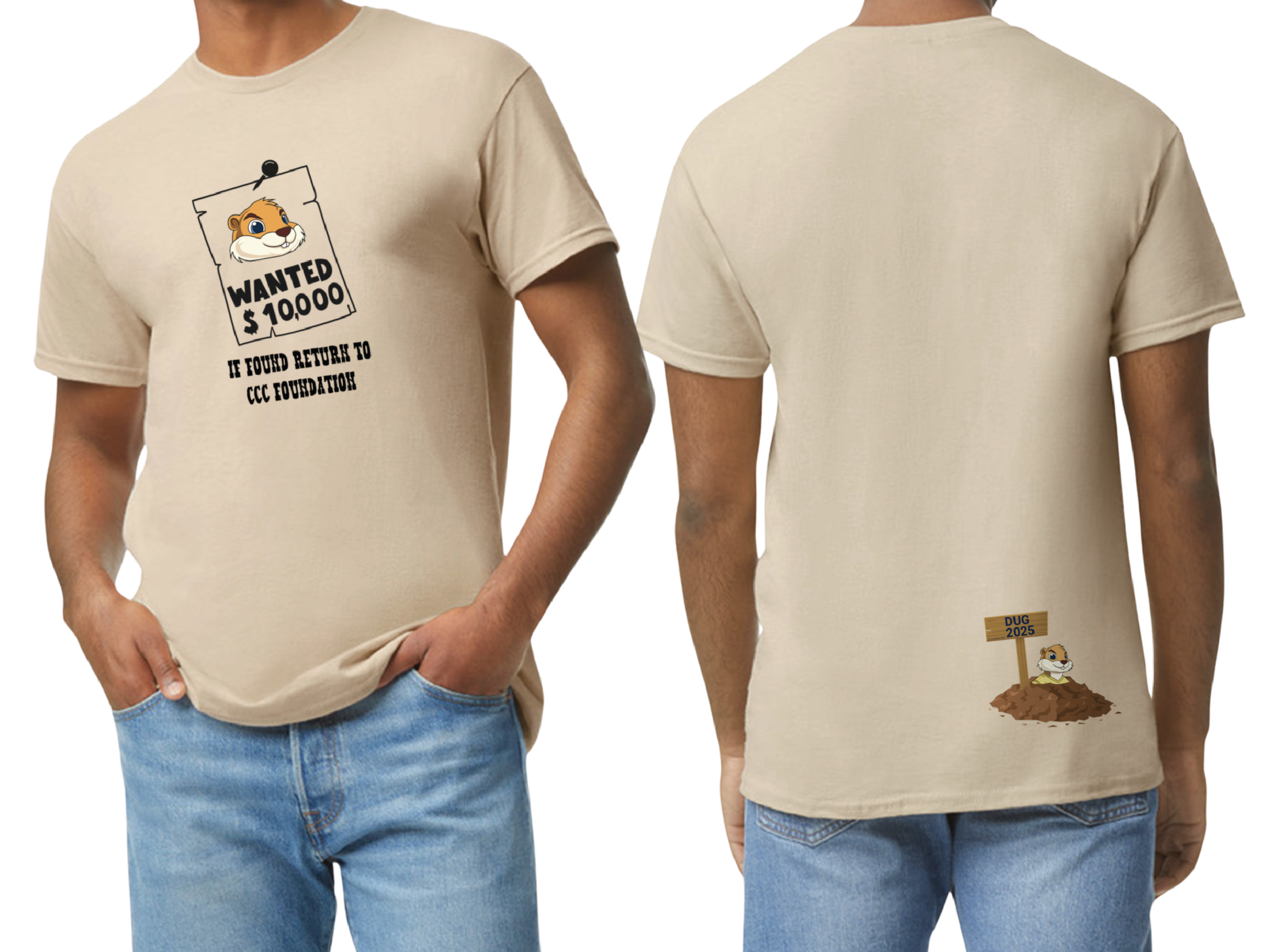 Wanted Poster Dug T-Shirt