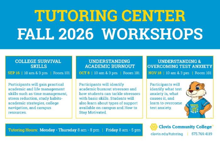 Tutoring Center Workshop - Fall 2026ai