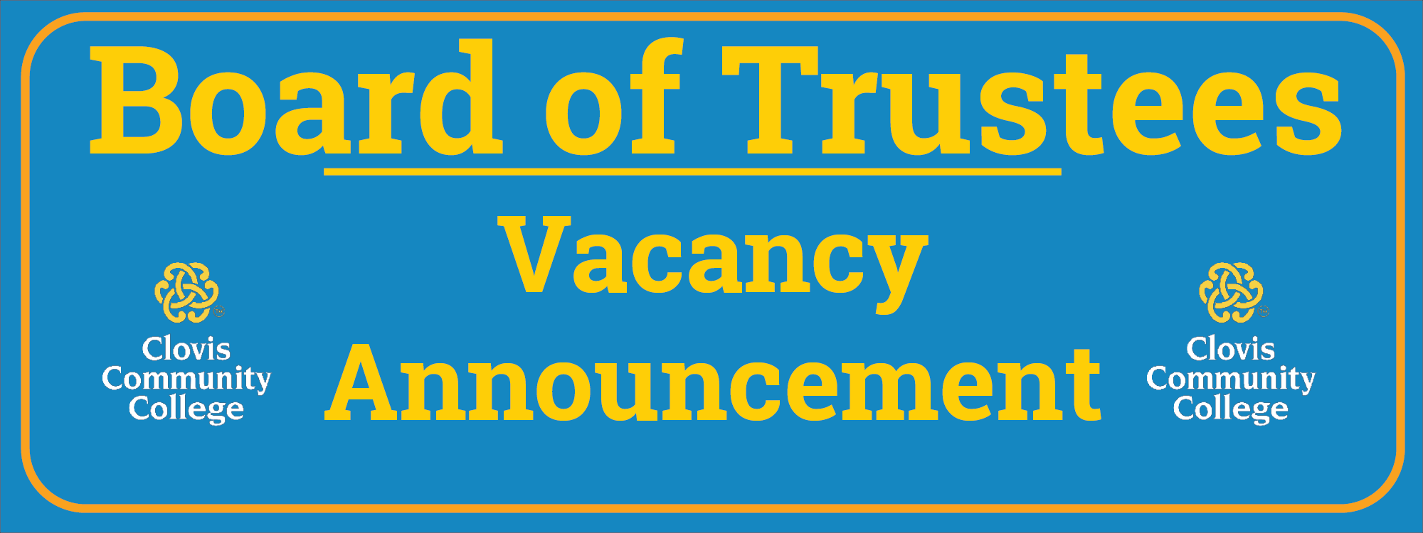 Board of Trustees Vacancy Announcment