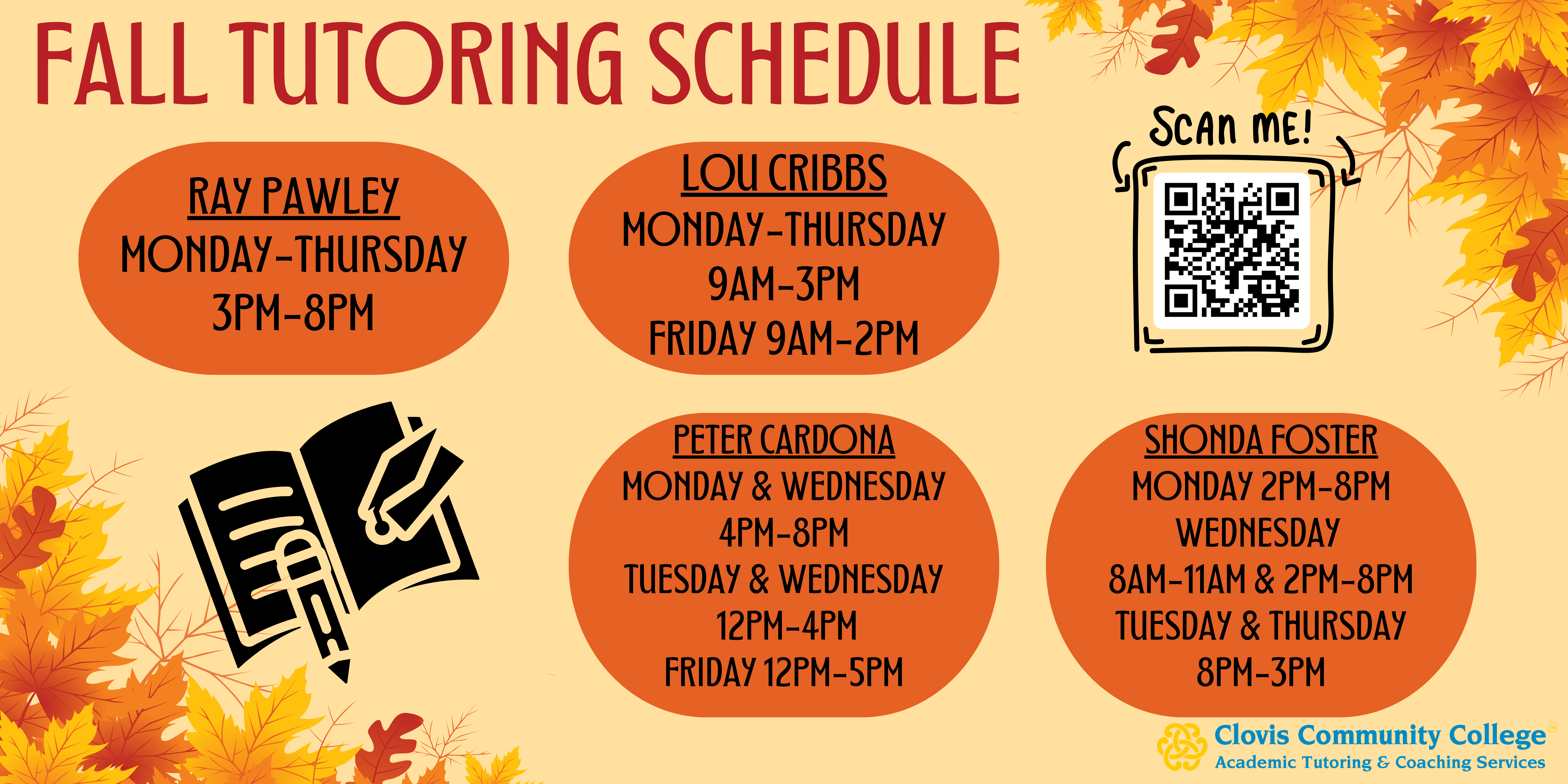 tutoring hours fall 2025